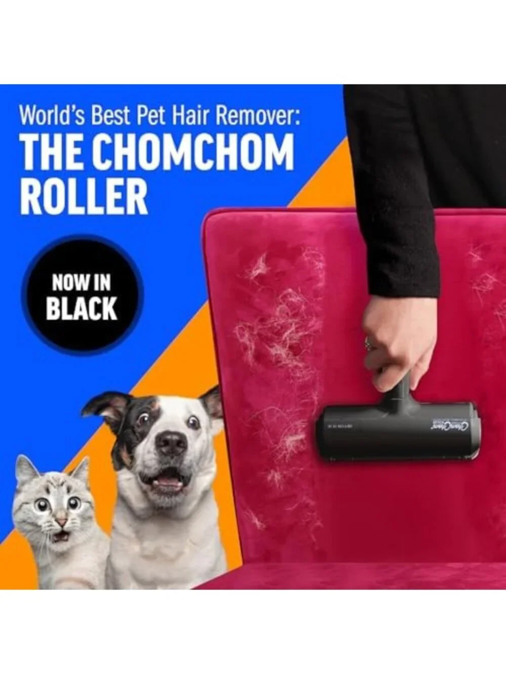 Reusable Pet Hair Remover Roller – Eco-Friendly Lint Roller for Cats & Dogs